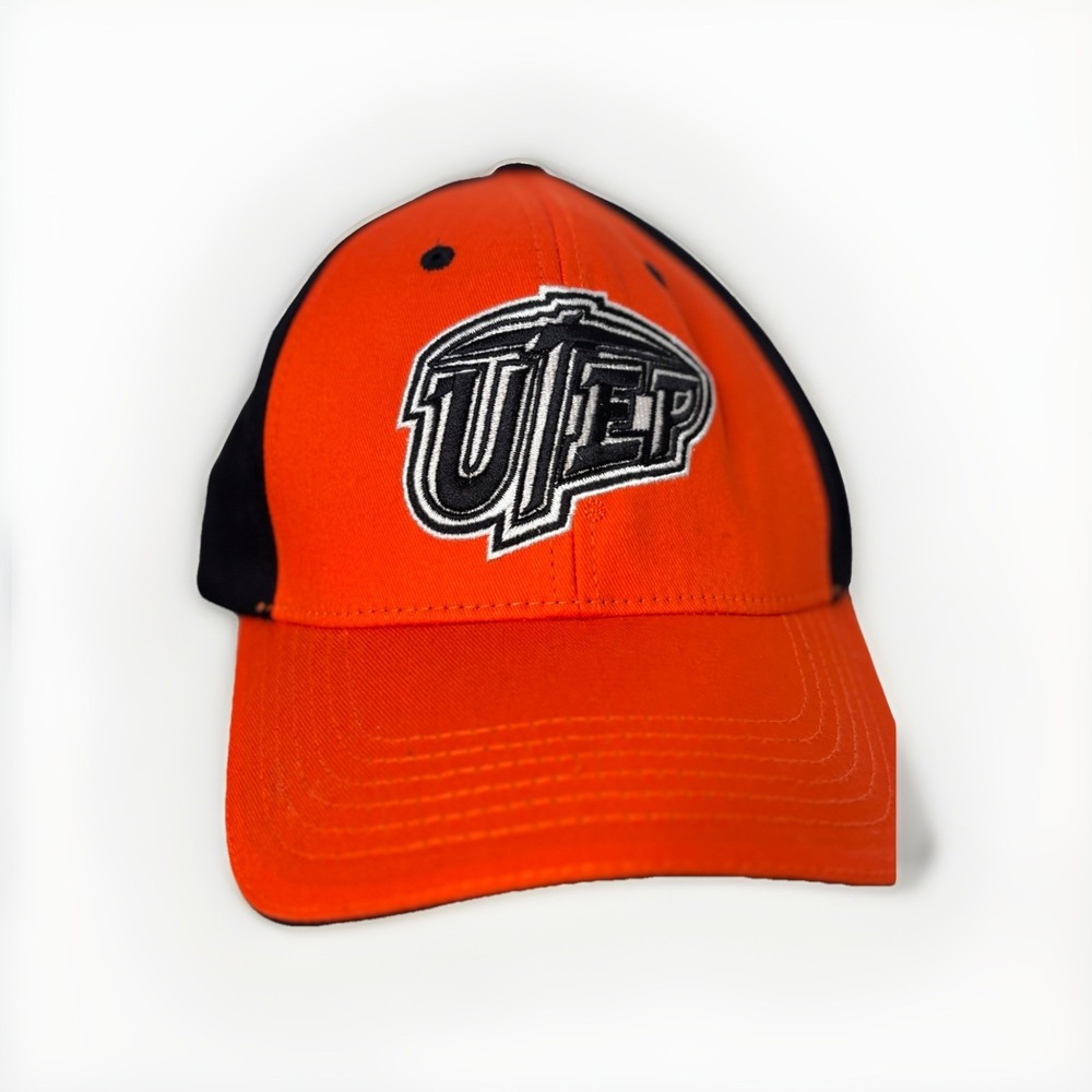 Utep University of Texas El Paso Adjustable Hat  Orange Captivating Headgear